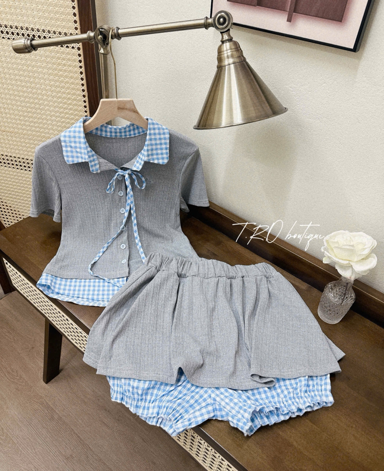 Set phối sơ mi kẻ xám-duoc-ban-tai-MÍA SHOP - THỜI TRANG NỮ