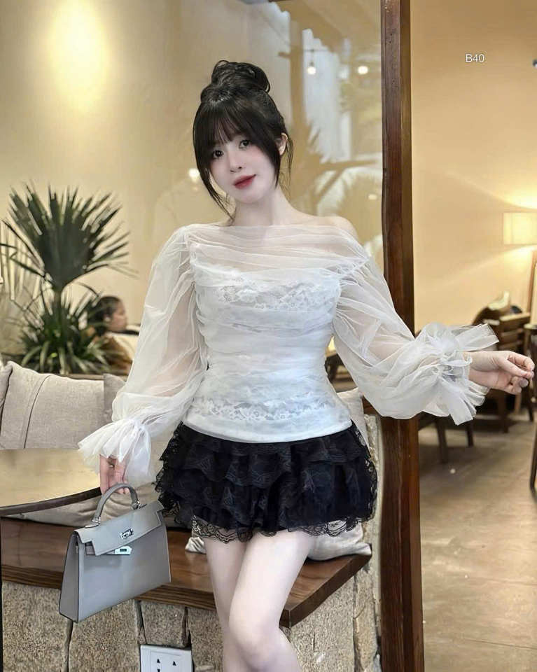Set áo ren phối chân váy-duoc-ban-tai-MÍA SHOP - THỜI TRANG NỮ