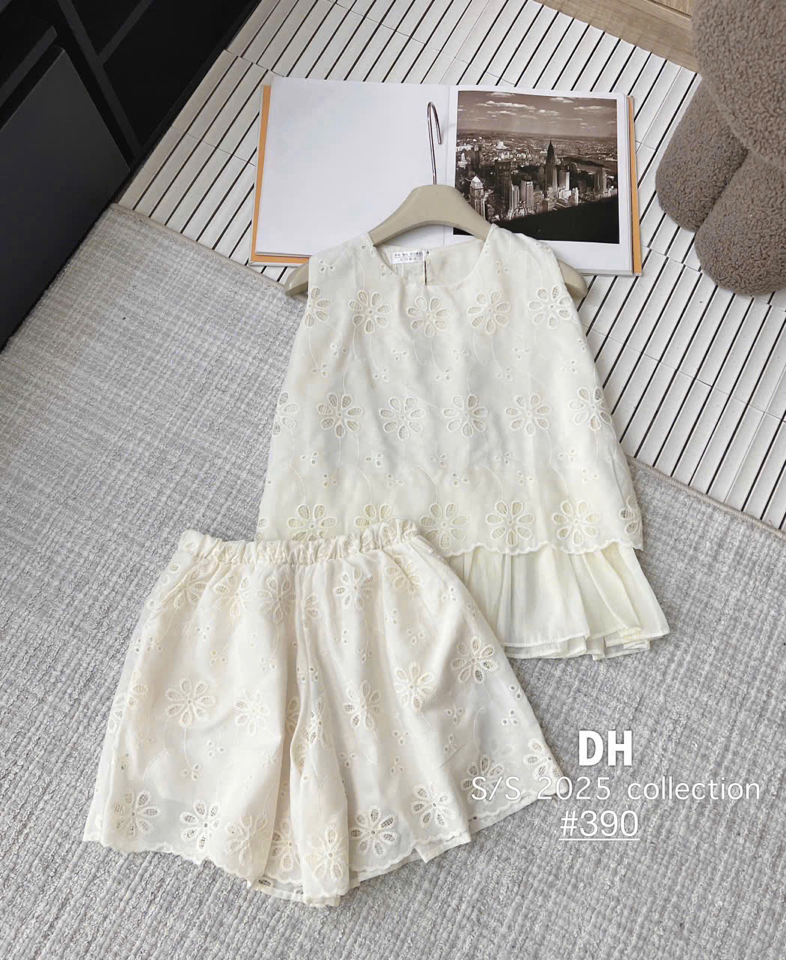 Bộ Ren hoa nổi Hồng - Kem-duoc-ban-tai-MÍA SHOP - THỜI TRANG NỮ
