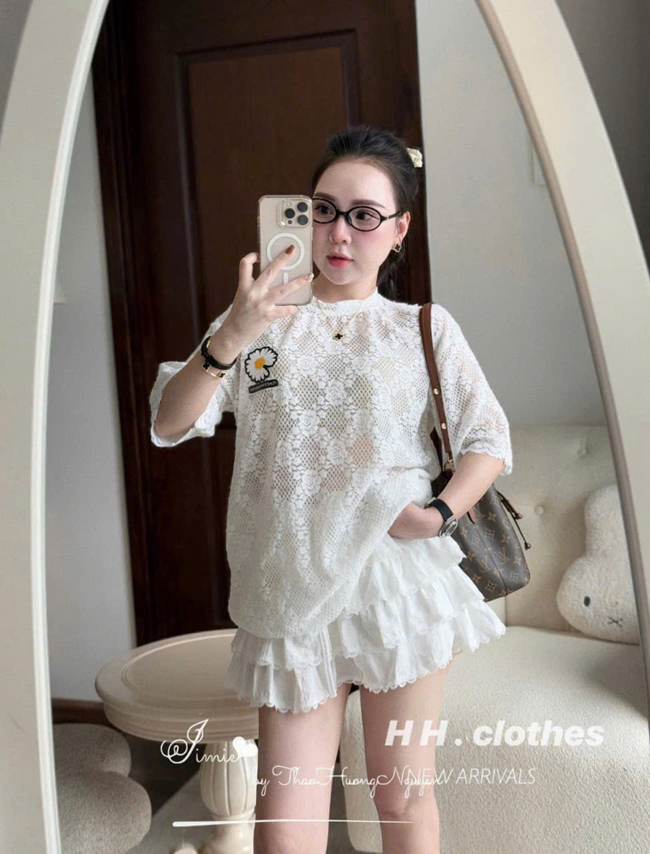 Set bộ áo ren CV tầng hoa cúc Hottrend-duoc-ban-tai-MÍA SHOP - THỜI TRANG NỮ