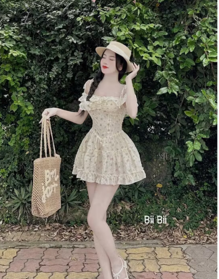 Đầm 2 dây trễ vai-duoc-ban-tai-MÍA SHOP - THỜI TRANG NỮ