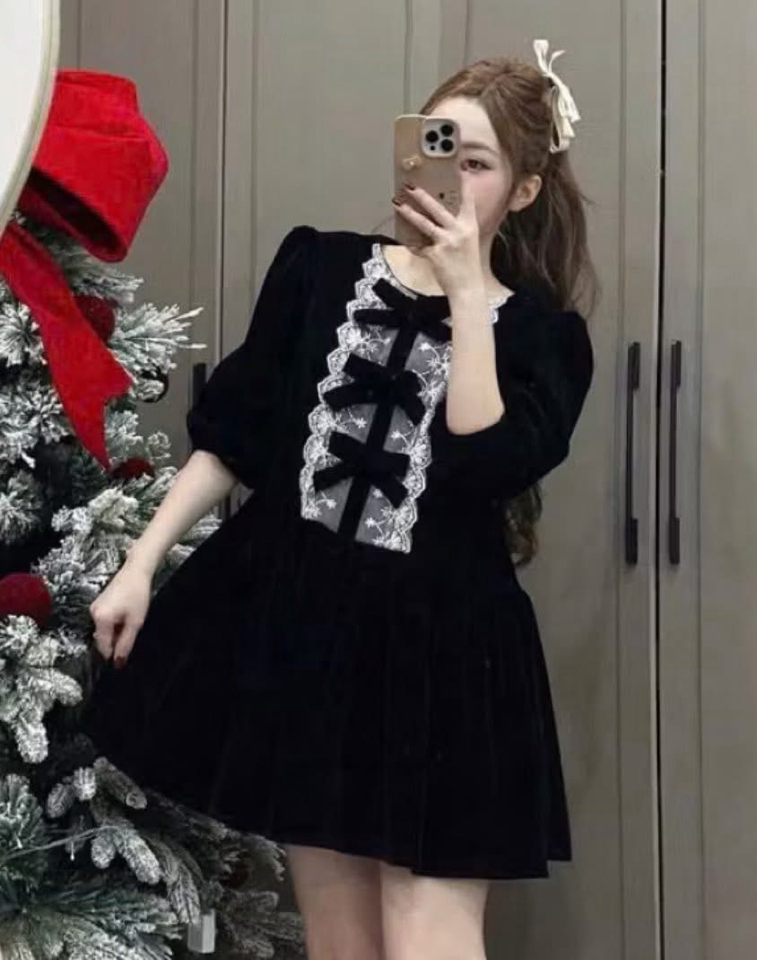 Babydoll nhung-duoc-ban-tai-MÍA SHOP - THỜI TRANG NỮ