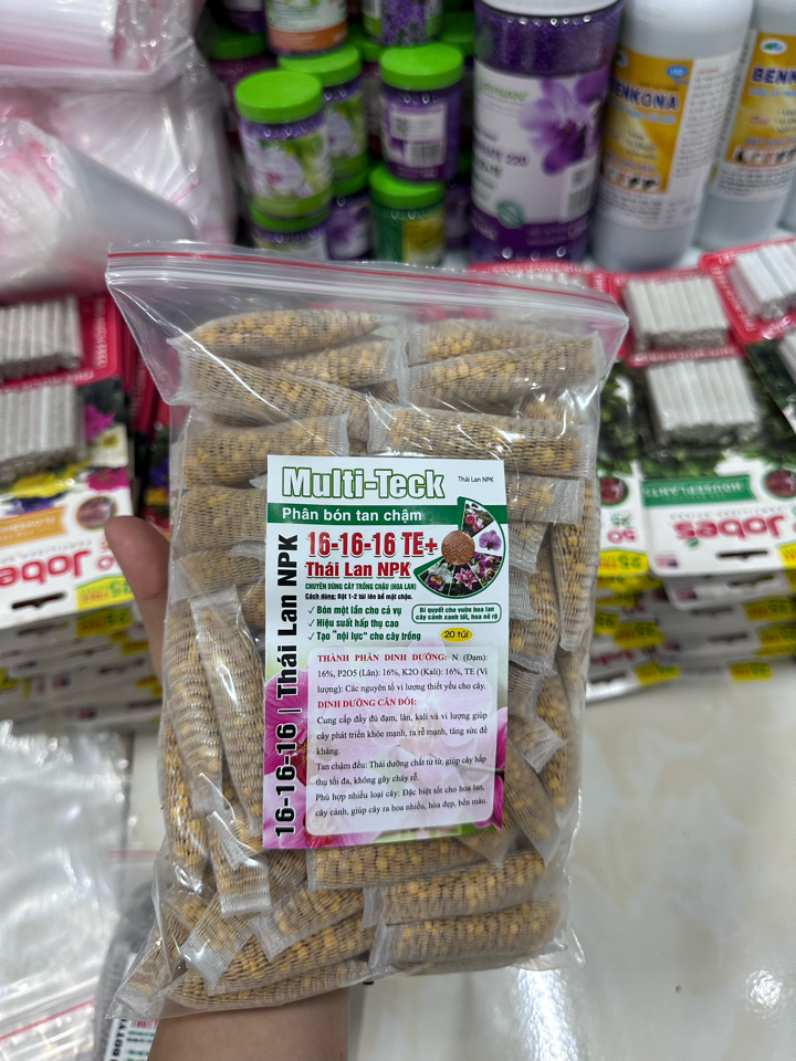 Phân Tan chậm thông minh: 16-16-16 TE+ Thái Lan  (Túi tiện lợi 100 bịch đóng sẵn)-duoc-ban-tai-THƯỞNG LÃM PHONG LAN VIỆT NAM