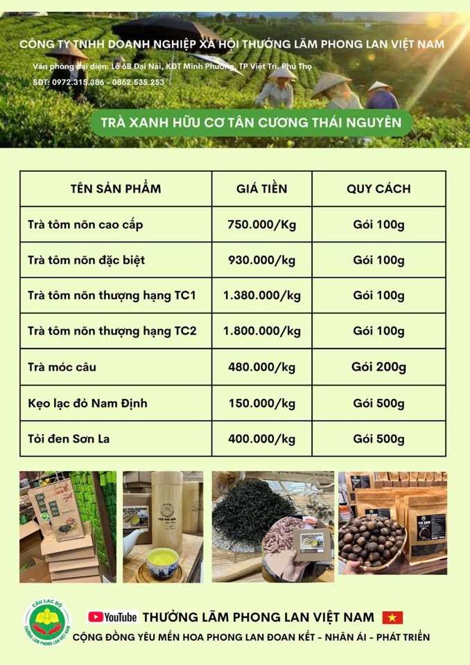 Trà Tôm nõn đặc biệt - gói 100g -duoc-ban-tai-THƯỞNG LÃM PHONG LAN VIỆT NAM