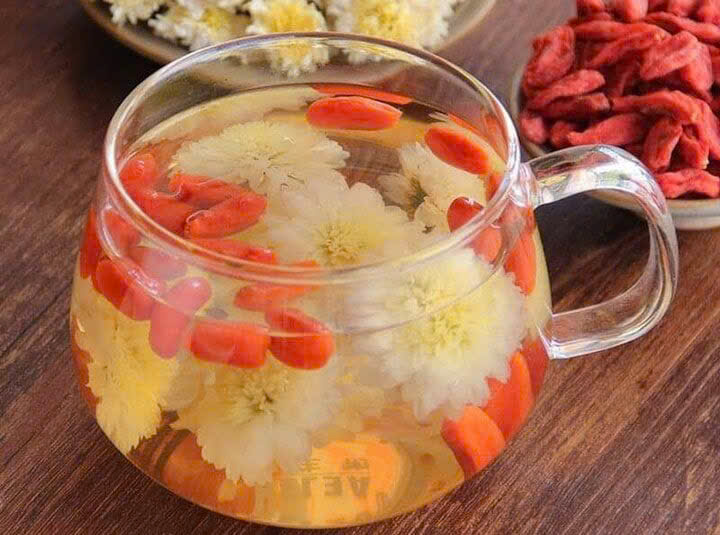 Trà Bạch Cúc Kỷ Tử Đường Phèn-duoc-ban-tai-Lộc Hòa Trà Quán