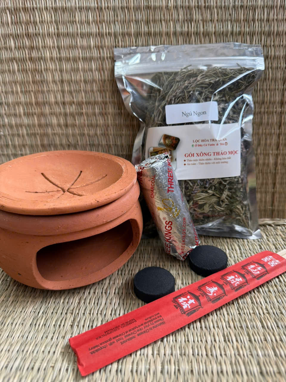 Combo Bếp Xông + Thảo Mộc 100g ( Không kèm Than )-duoc-ban-tai-Lộc Hòa Trà Quán