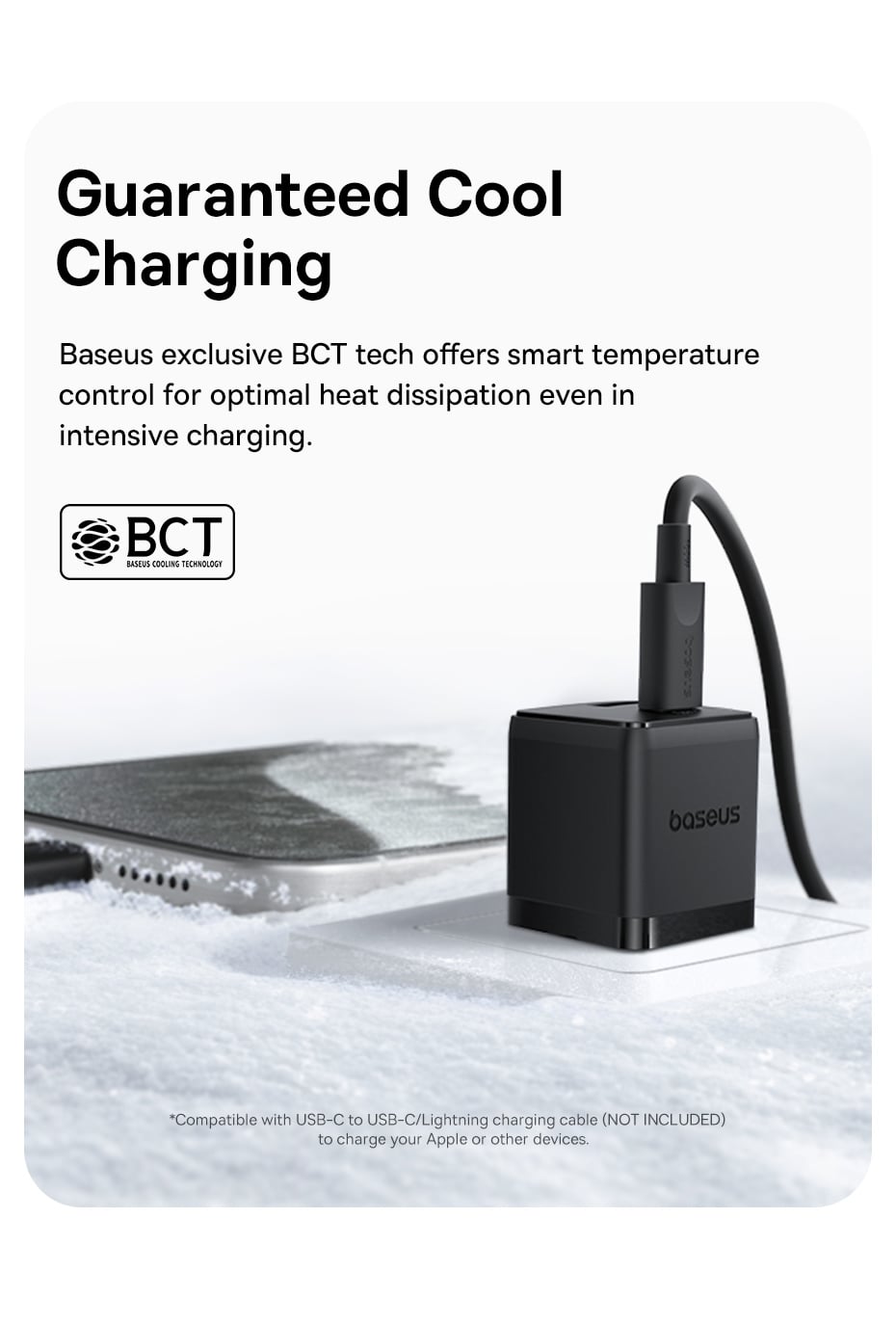 Củ sạc điện thoại Baseus Palm Fast Charger C+U 20W US - Trắng-duoc-ban-tai-ĐIỆN THOẠI DI ĐỘNG KHA OANH