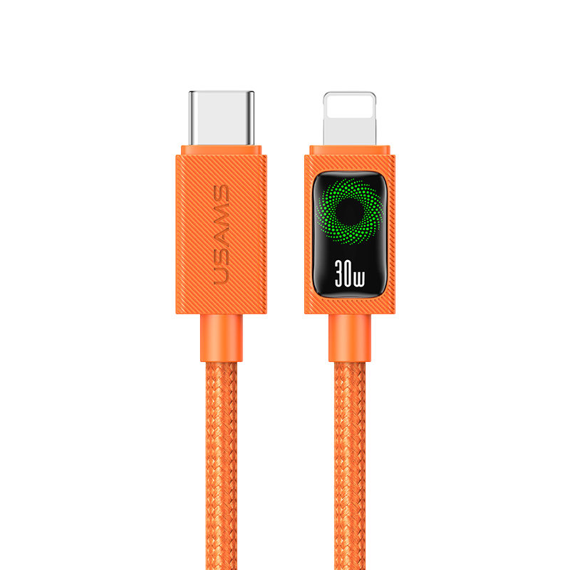 Cáp sạc điện thoại Usams SJ774 30W Type-C To Lightning Braided Data Cable 1.2m - Cam-duoc-ban-tai-ĐIỆN THOẠI DI ĐỘNG KHA OANH