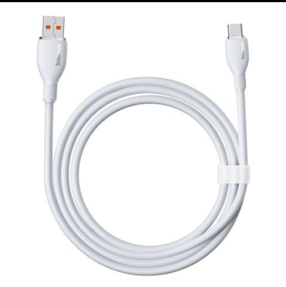 Cáp sạc nhanh Baseus Puding USB to Type-C 100W-Trắng-duoc-ban-tai-ĐIỆN THOẠI DI ĐỘNG KHA OANH