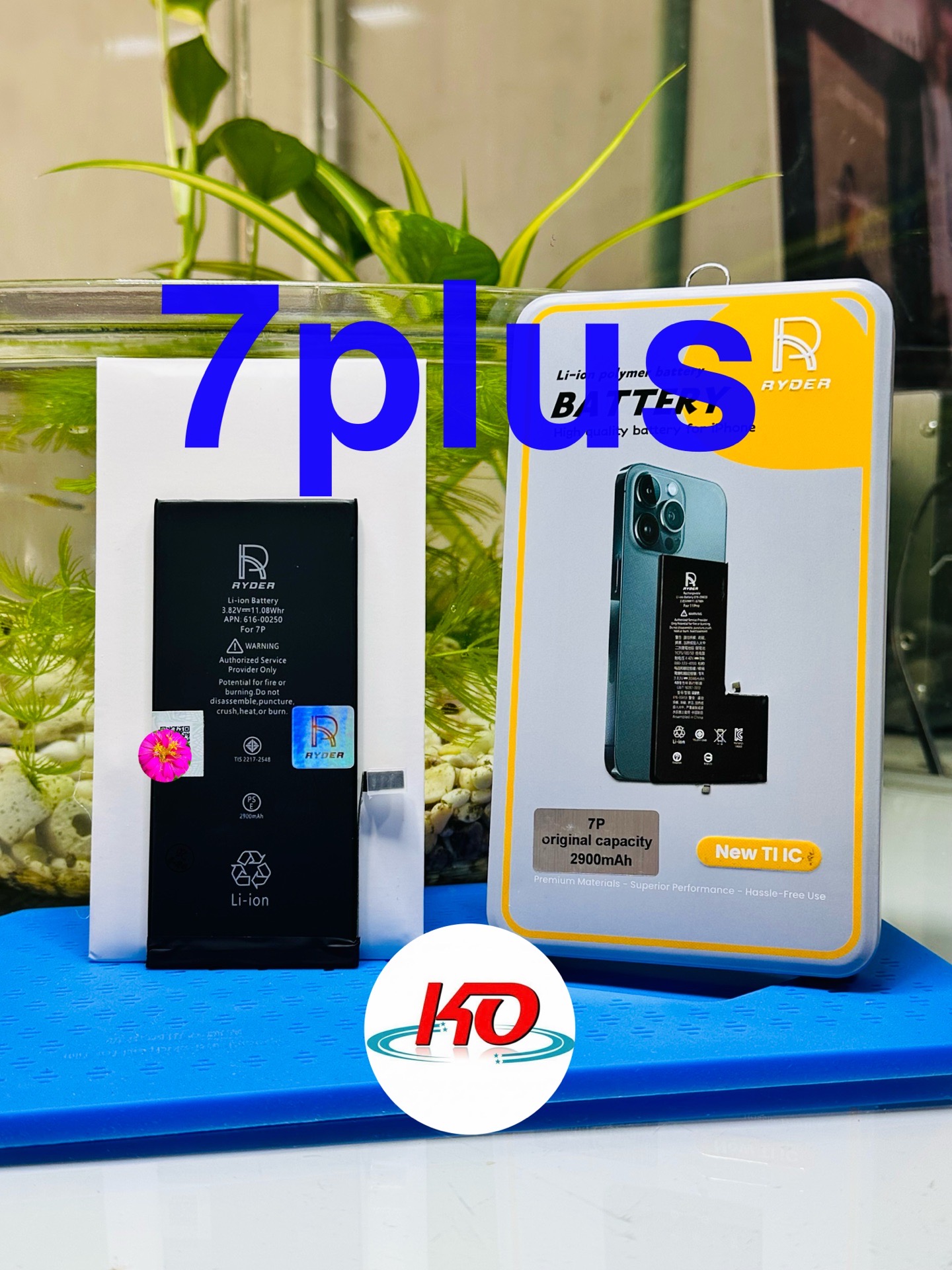 Pin Lithium Dùng Thay Thế Cho Đtdđ Iphone 7Plus,Model :616-00250, Hiệu Ryder,Dung Lượng 2900Mah,Điện Áp 3.82V,Mới 100%,Chất Liệu Bằng Ion Liti,Có Thể Sạc Lại Được-duoc-ban-tai-ĐIỆN THOẠI DI ĐỘNG KHA OANH