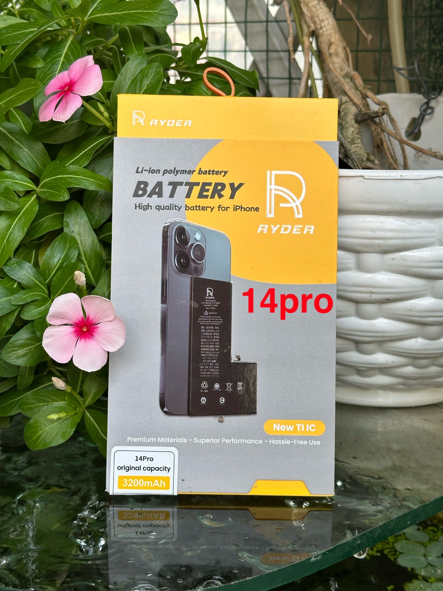 Pin Lithium Dùng Thay Thế Cho Đtdđ Iphone 14,Model :A2863, Hiệu Ryder,Dung Lượng 3279Mah,Điện Áp 3.82V,Chất Liệu Bằng Ion Liti,Có Thể Sạc Lại Được.Mới 100%-duoc-ban-tai-ĐIỆN THOẠI DI ĐỘNG KHA OANH