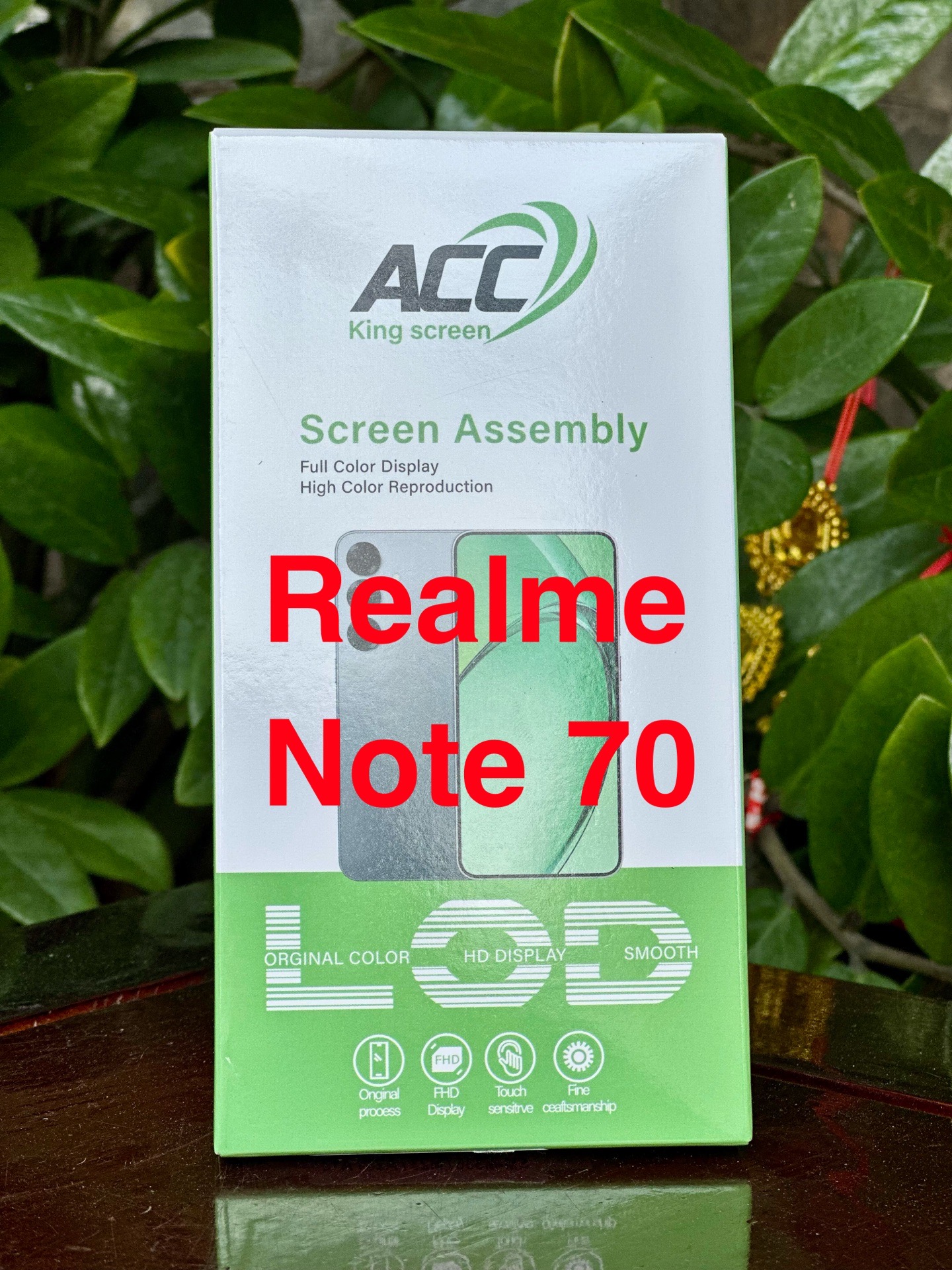 Mô-đun màn hình dẹt LCD dùng cho điện thoại di động, loại có tích hợp màn hình cảm ứng, có mạch điều khiển, KT: 6.5 inch, model: ACC RELM NOTE70. Hiệu ACC, năm sx: 2025. Hàng mới 100%-duoc-ban-tai-ĐIỆN THOẠI DI ĐỘNG KHA OANH
