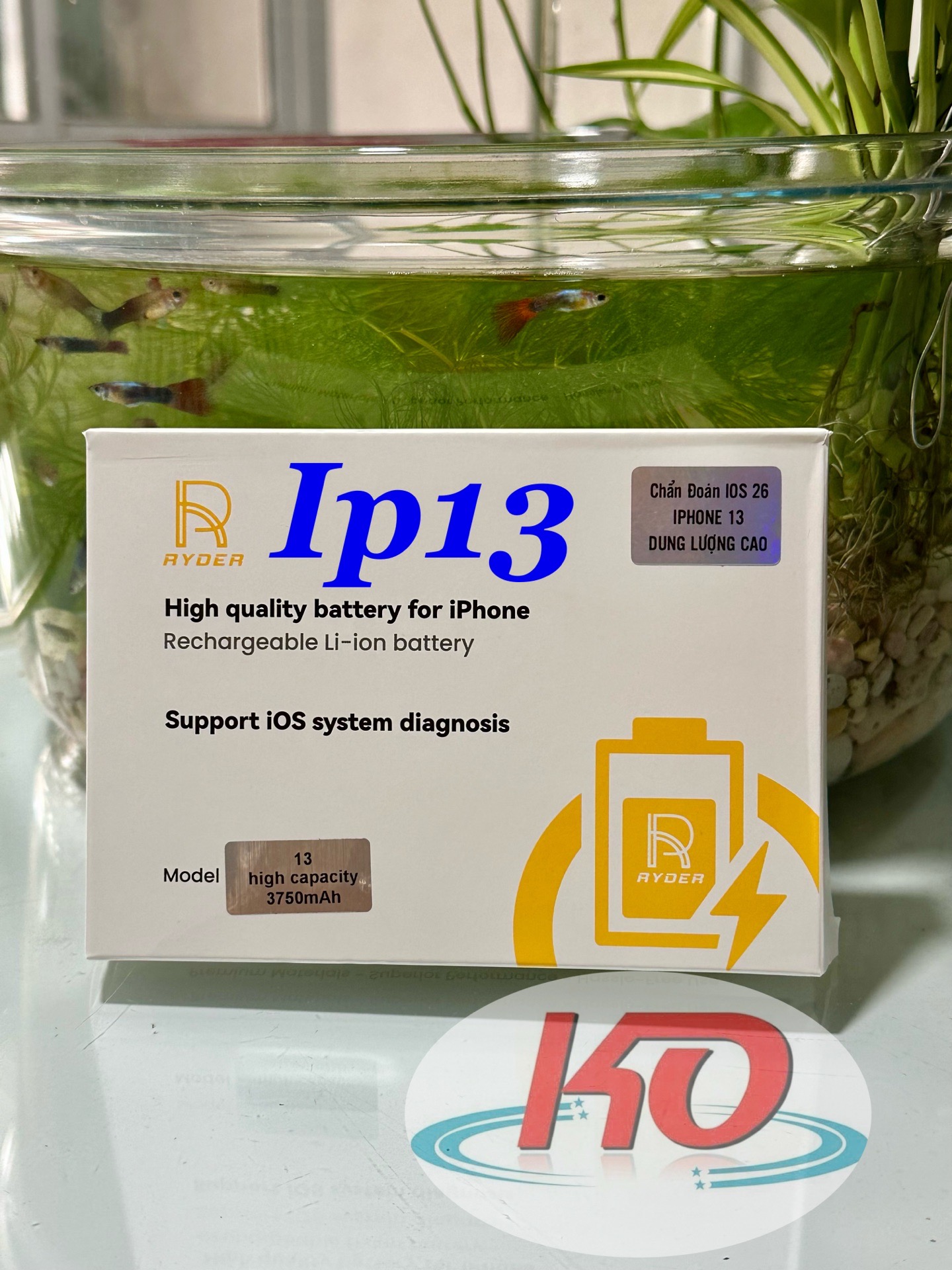 Pin Lithium Dùng Thay Thế Cho Đtdđ Iphone 13,Model :A2655, Hiệu Ryder,Dung Lượng 3227Mah,Điện Áp 3.82V,Chất Liệu Bằng Ion Liti,Có Thể Sạc Lại Được.Mới 100%-duoc-ban-tai-ĐIỆN THOẠI DI ĐỘNG KHA OANH