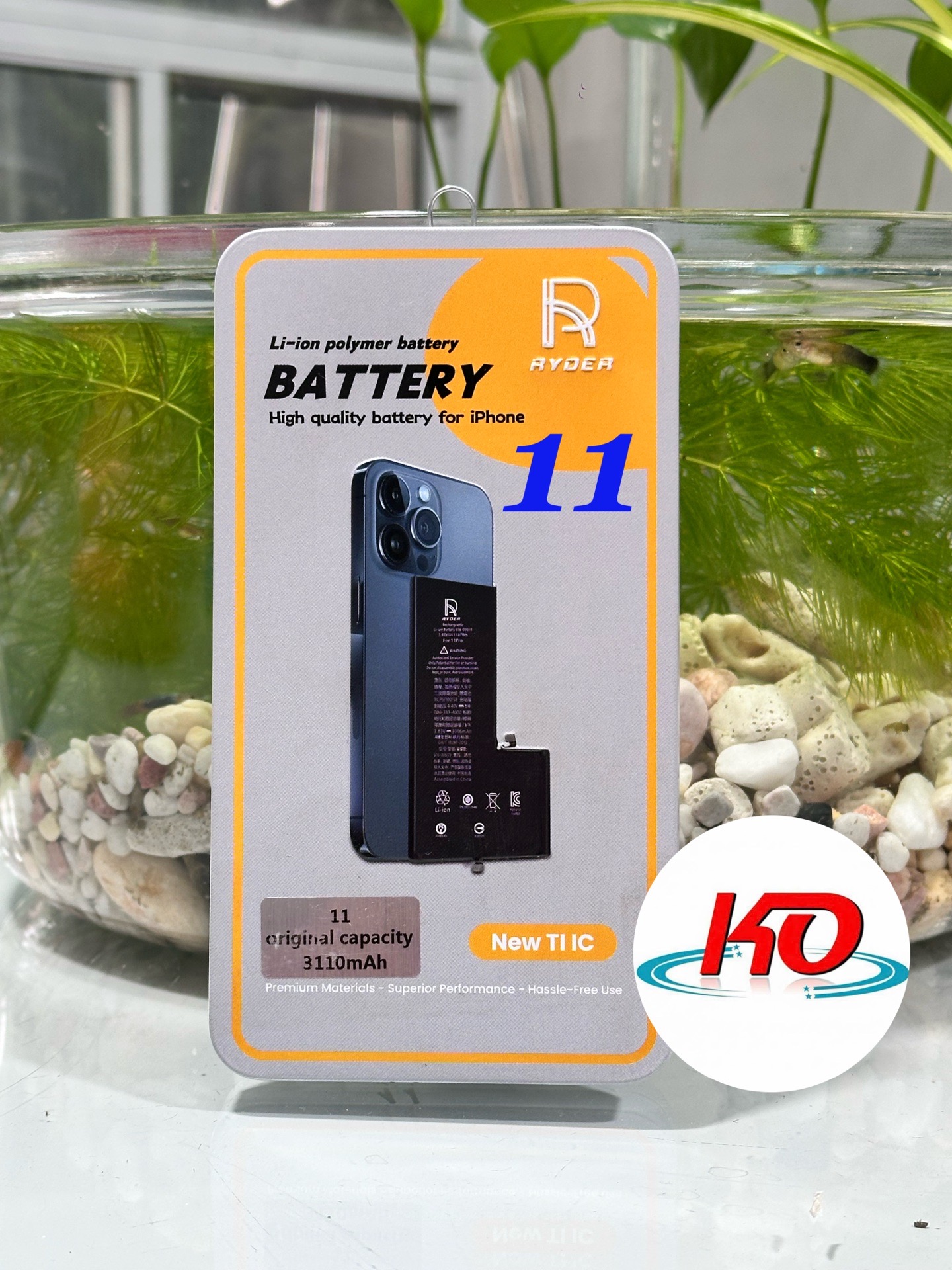 Pin Lithium Dùng Thay Thế Cho Đtdđ Iphone 11,Model 616-00641,Hiệu Ryder, Dung Lượng 3110Mah,Điện Áp 3.83V,Mới 100% Chất Liệu Bằng Ion Liti, Có Thể Sạc Lại Được-duoc-ban-tai-ĐIỆN THOẠI DI ĐỘNG KHA OANH