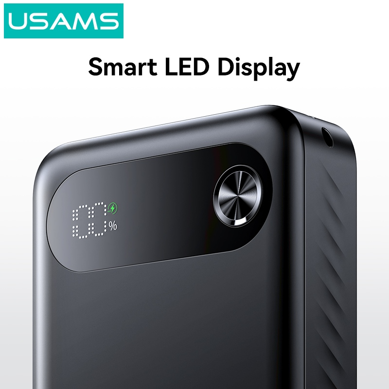 Pin sạc dự phòng Usams CD251 PB80 PD20W Digital Display Fast Charging Power Bank 20000mAh - Đen-duoc-ban-tai-ĐIỆN THOẠI DI ĐỘNG KHA OANH