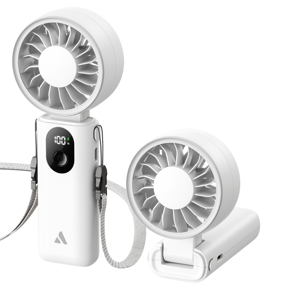 Quạt cầm tay Aecooly 3 in 1 Handheld Fan - Halo 04 (3600mAh) - Trắng, model: PE02-duoc-ban-tai-ĐIỆN THOẠI DI ĐỘNG KHA OANH