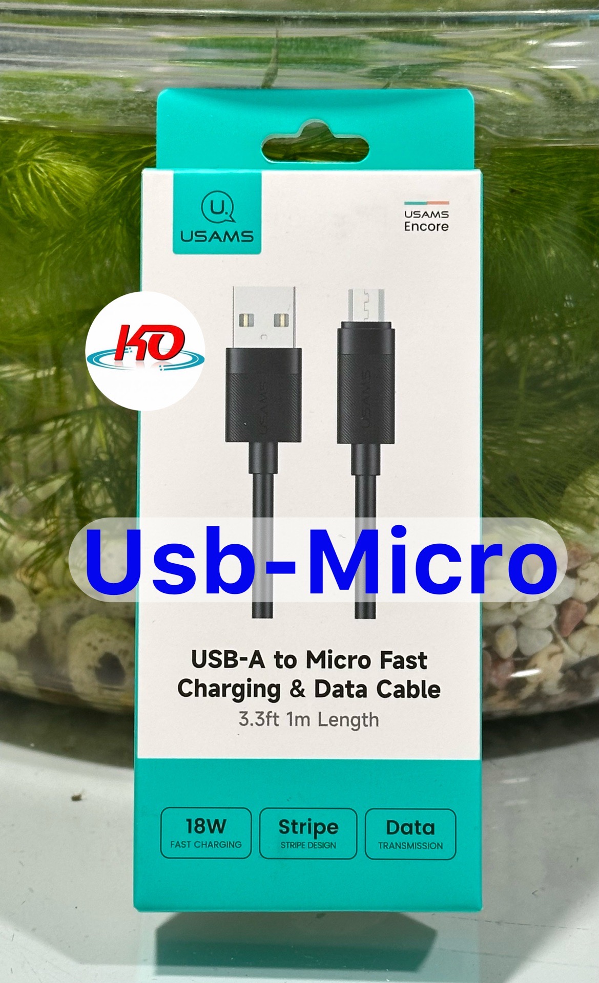 Cáp sạc điện thoại USB-A to Micro USAMS model: SJ779 U94 dài 1m-duoc-ban-tai-ĐIỆN THOẠI DI ĐỘNG KHA OANH