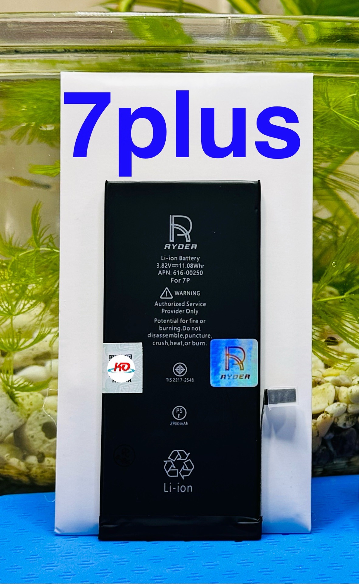 Pin Lithium Dùng Thay Thế Cho Đtdđ Iphone 7Plus,Model :616-00250, Hiệu Ryder,Dung Lượng 2900Mah,Điện Áp 3.82V,Mới 100%,Chất Liệu Bằng Ion Liti,Có Thể Sạc Lại Được-duoc-ban-tai-ĐIỆN THOẠI DI ĐỘNG KHA OANH