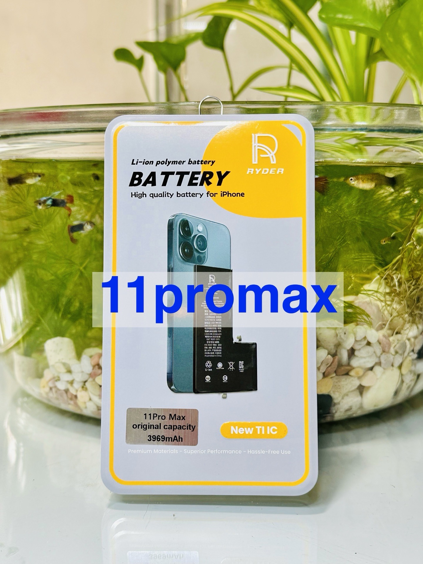 Pin Lithium dùng cho ĐTDĐ iphone 11Promax. Model 616-00651, dung lượng 3969mAH, hiệu Ryder, mới 100%-duoc-ban-tai-ĐIỆN THOẠI DI ĐỘNG KHA OANH