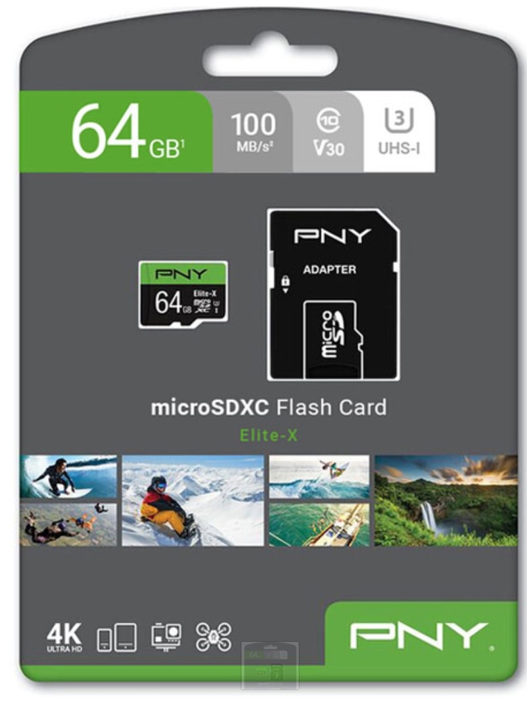 Thẻ nhớ PNY 64GB,uSDXC,UI-U3,R100,EX,GE(P SDU64GU3100EX-GE)-duoc-ban-tai-CAMERA ANH TUẤN
