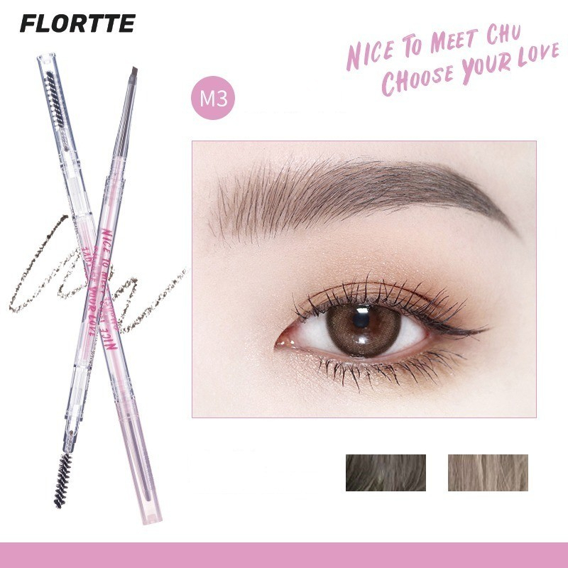 [FLORTTE] Chì kẻ lông mày Flortte thiết kế 2 đầu siêu mảnh chống thấm nước-duoc-ban-tai-ENSTORE