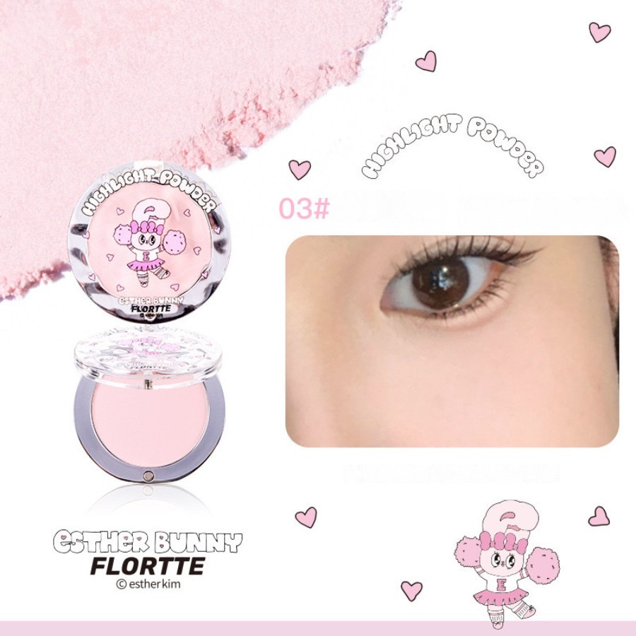 [FLORTTE] Phấn bắt sáng highight lì Flortte x Bunny-duoc-ban-tai-ENSTORE