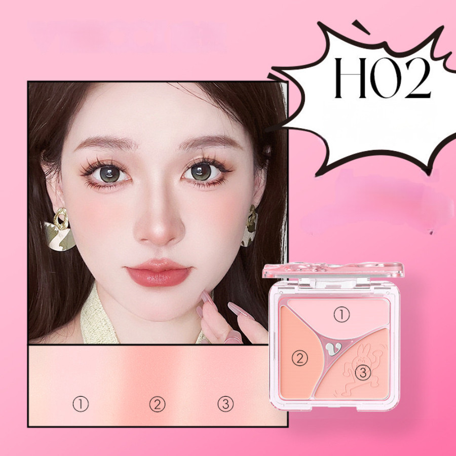 [VEECCI] Bảng phấn má hồng 3 ô Veecci x My Friend Rabbit-duoc-ban-tai-ENSTORE