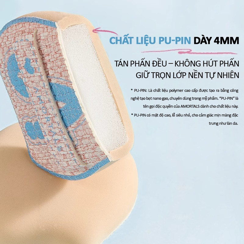 [AMORTALS] Cọ tán kem nền Amortals đuôi cá dàn nền mỏng bông mút trang điểm-duoc-ban-tai-ENSTORE