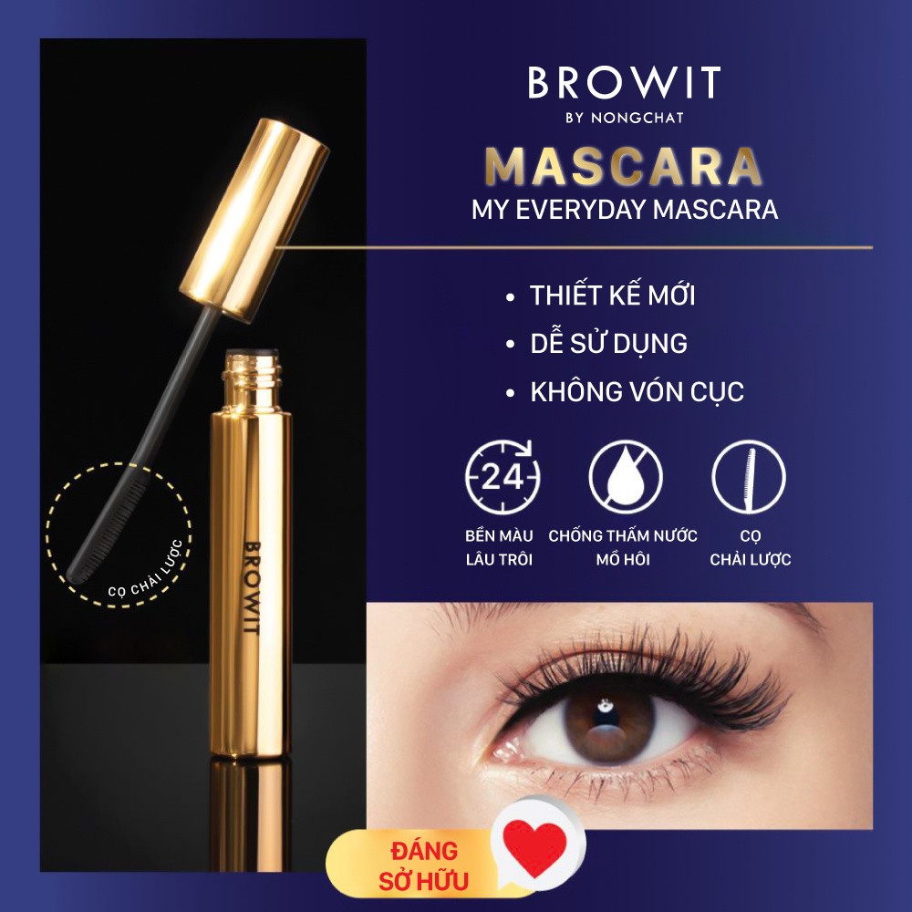 [BROWIT] Mascara Browit by Nongchat My Everyday làm dài và cong mi-duoc-ban-tai-ENSTORE