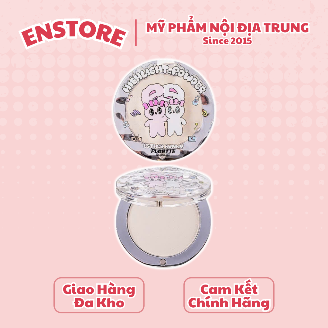 [FLORTTE] Phấn bắt sáng highight lì Flortte x Bunny-duoc-ban-tai-ENSTORE