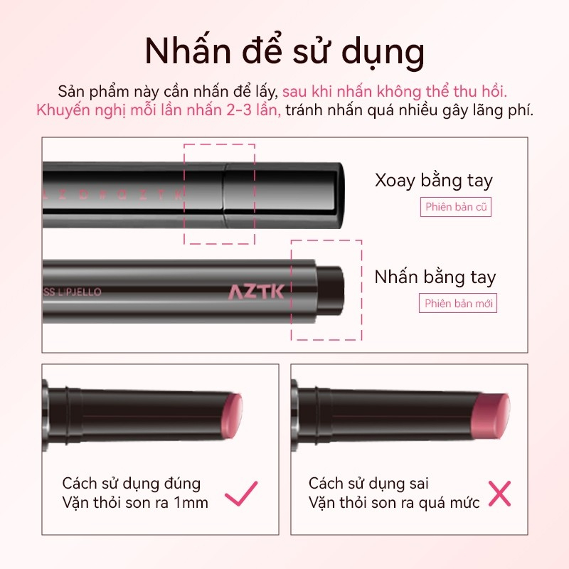 [AZTK] Son thạch dưỡng môi căng mọng AZTK Jelly Mirror 1.9g-duoc-ban-tai-ENSTORE