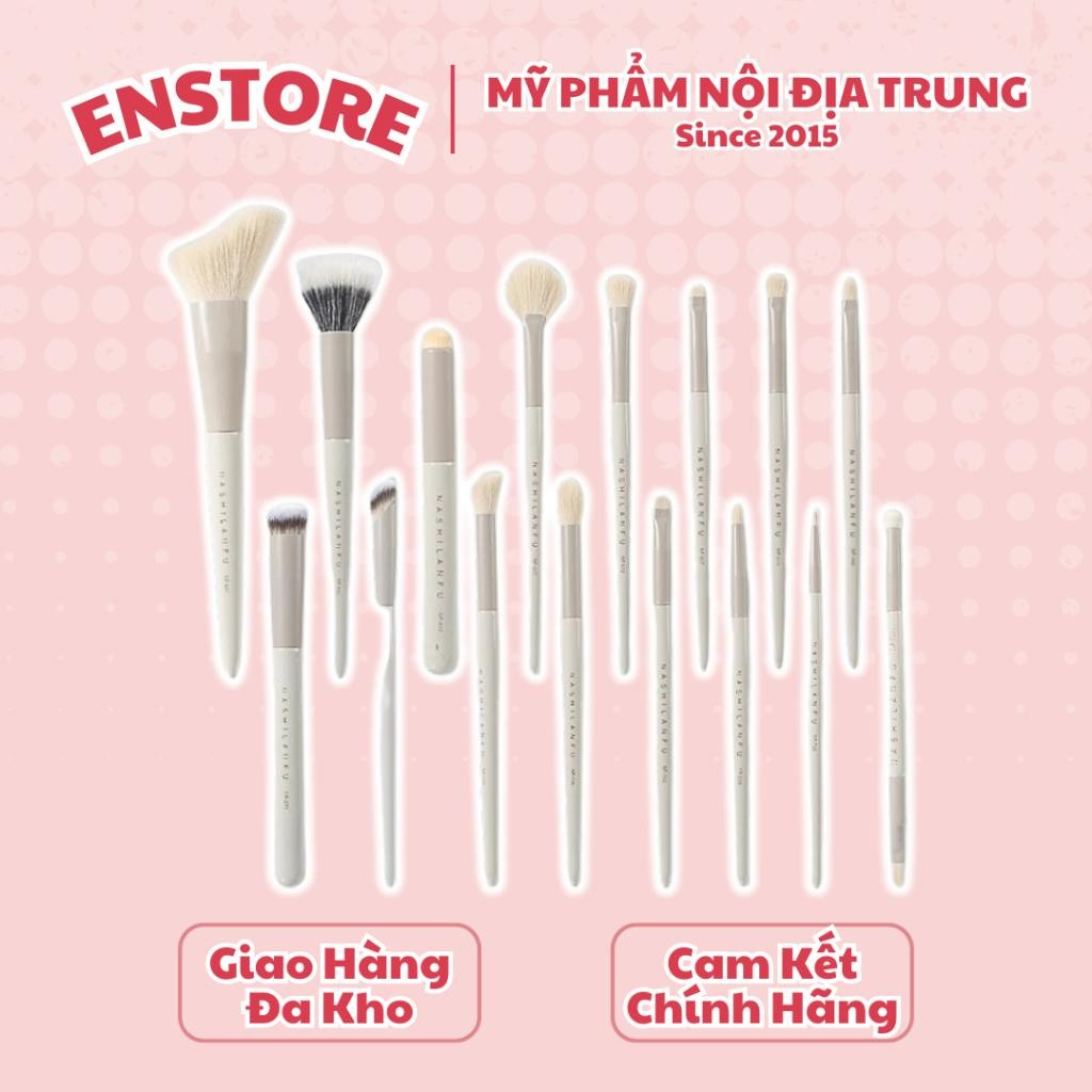 [NASHILANFU] Cọ lẻ trang điểm Nashilanfu trắng kèm túi bảo vệ cọ silicon-duoc-ban-tai-ENSTORE