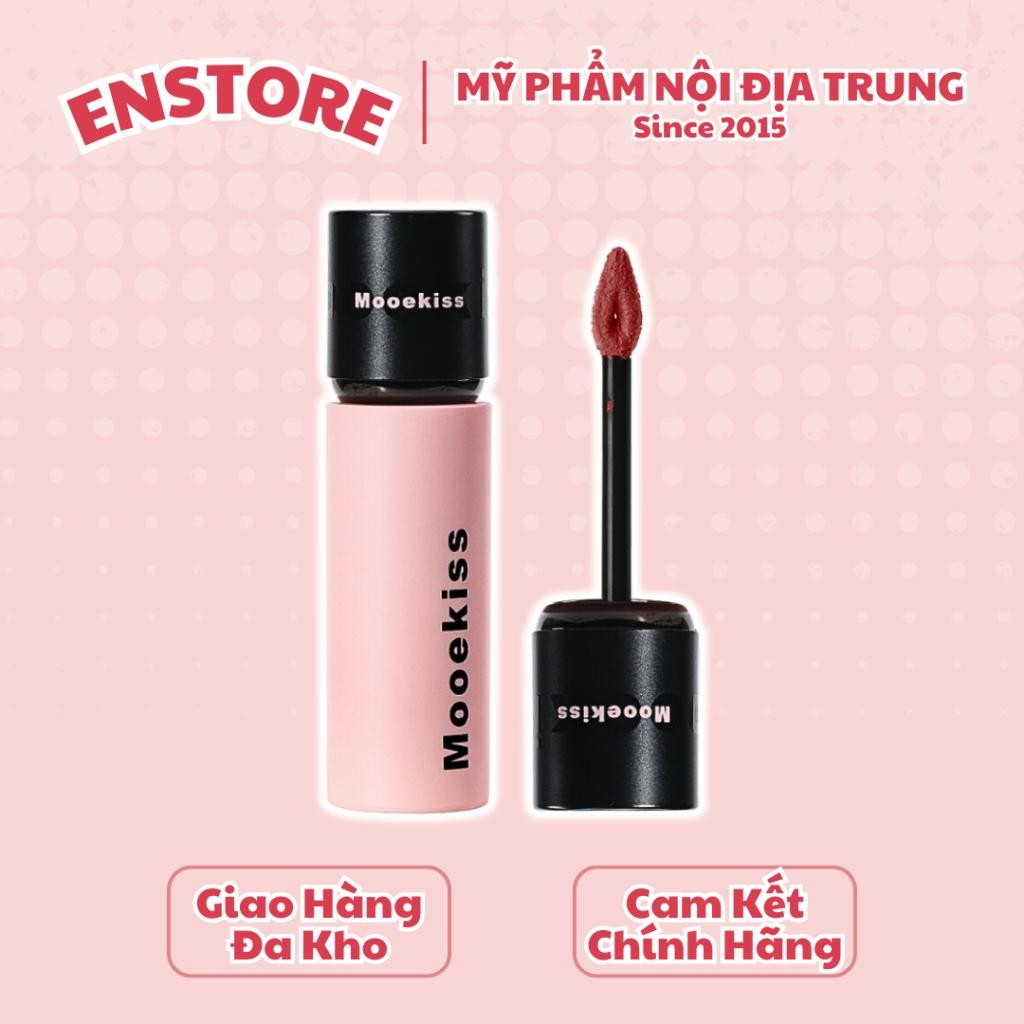 [MOOEKISS] Son kem lì Mooekiss vỏ hồng nắp đen nhung mờ lì 3g-duoc-ban-tai-ENSTORE