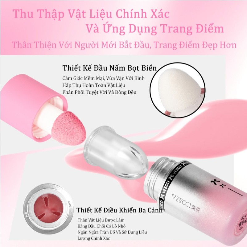 [VEECCI] Má hồng dạng kem lỏng Veecci lâu trôi 3.5g-duoc-ban-tai-ENSTORE