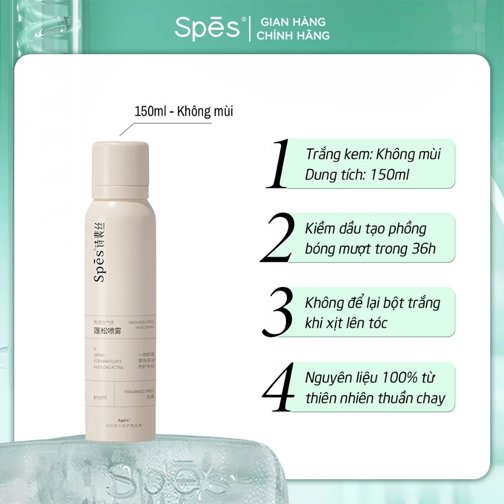 [SPES] Dầu gội khô Spes tạo phồng 50ml 150ml-duoc-ban-tai-ENSTORE