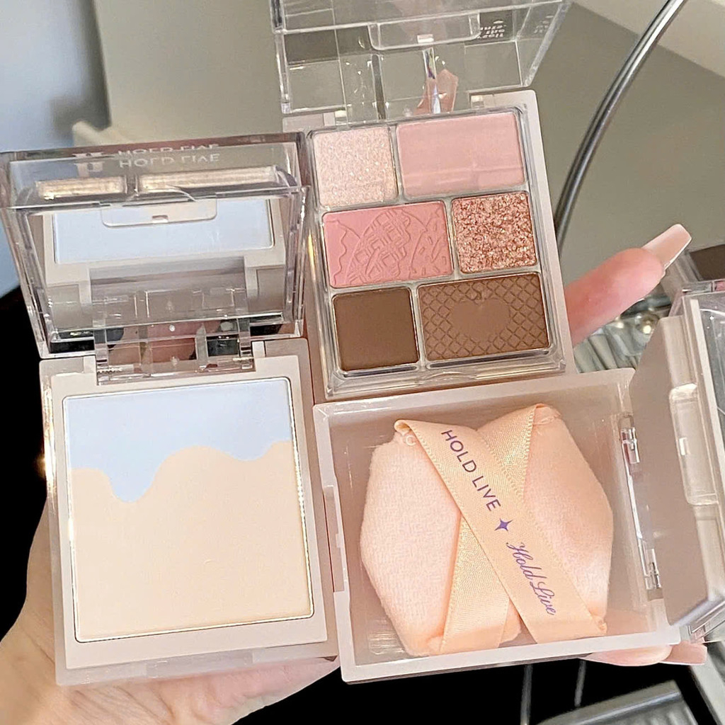 [HOLD LIVE] Bảng phấn mắt má hồng Hold Live 2 tầng kèm phấn phủ và gương tiện lợi HL756-duoc-ban-tai-ENSTORE