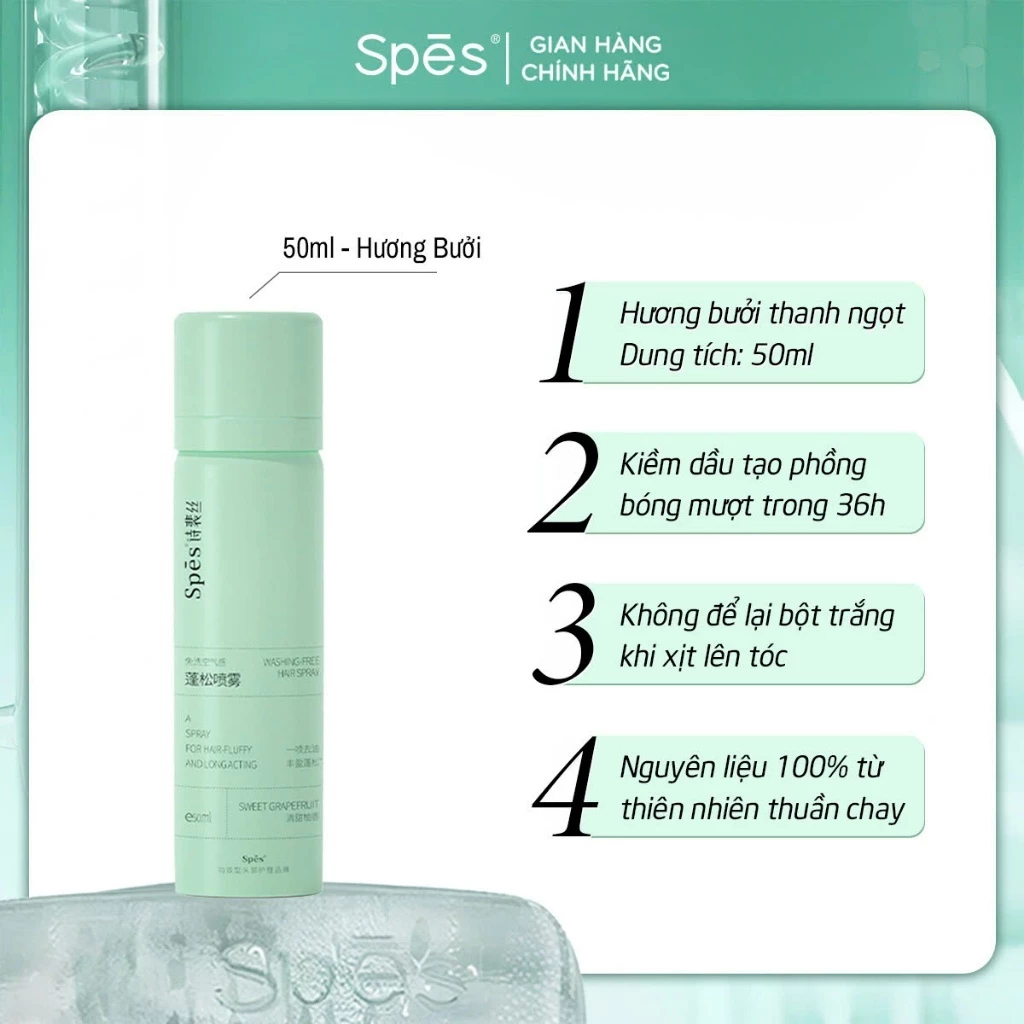 [SPES] Dầu gội khô Spes tạo phồng 50ml 150ml-duoc-ban-tai-ENSTORE