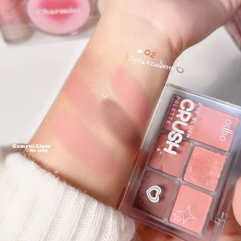 [ODBO] Bảng phấn mắt má 5 ô Odbo Cruse kèm má hồng nhỏ gọn tiện lợi ODS04-duoc-ban-tai-ENSTORE