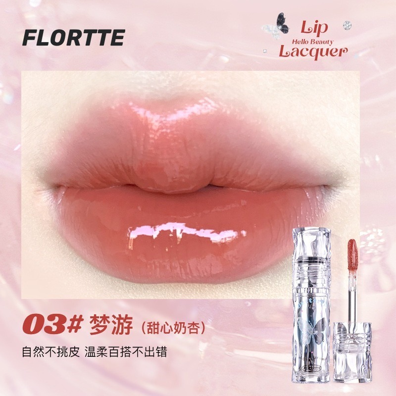 [FLORTTE] Son tint bóng Flortte x Butterfly / Girl World 2.6g (đọc kỹ mô tả)-duoc-ban-tai-ENSTORE