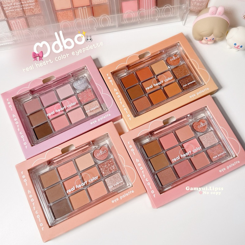 [ODBO] Bảng phấn mắt 12 ô Odbo Real Heart trái tim OD2019-duoc-ban-tai-ENSTORE