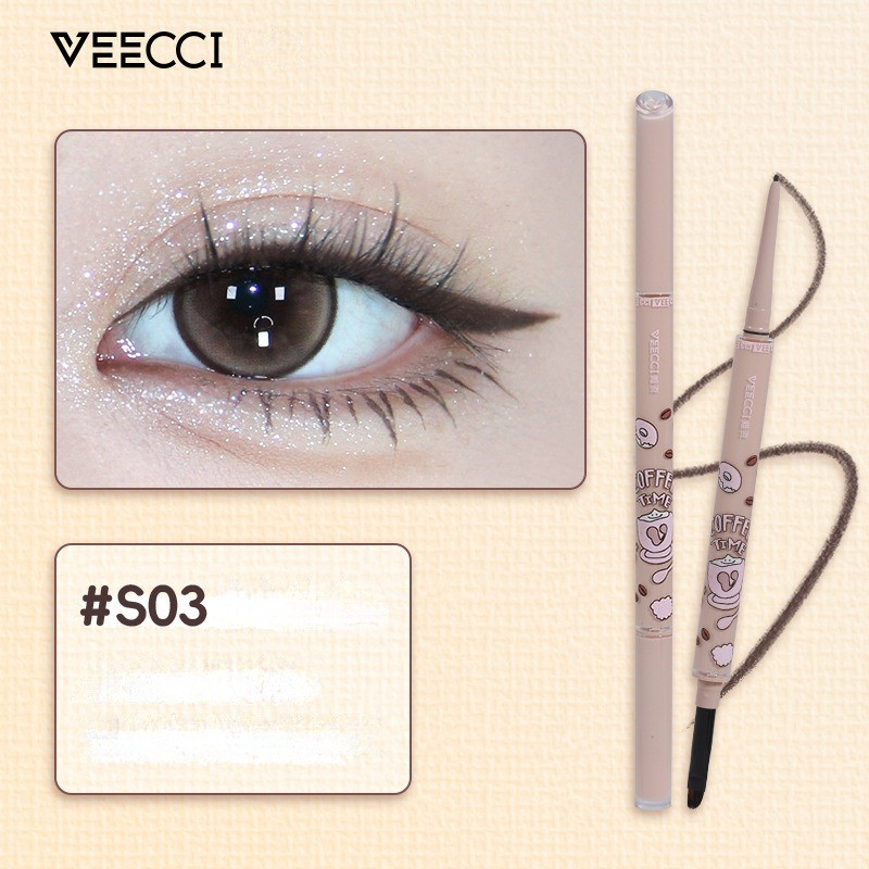 [VEECCI] Chì kẻ mắt Veecci Coffee 1 đầu cọ lâu trôi-duoc-ban-tai-ENSTORE