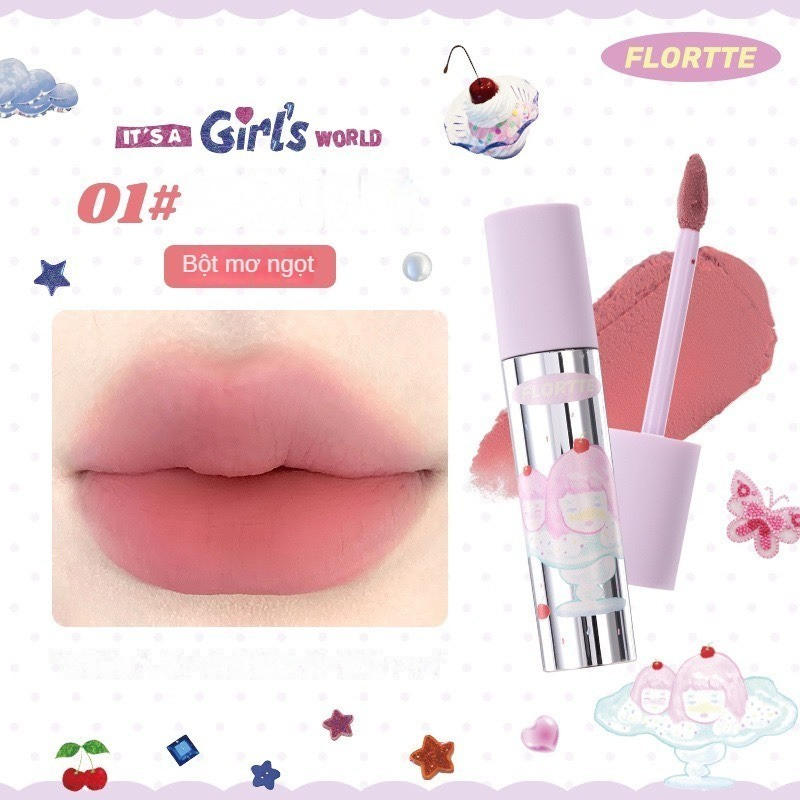 [FLORTTE] Son kem lì Flortte x Girl World mịn mờ 2.3g-duoc-ban-tai-ENSTORE