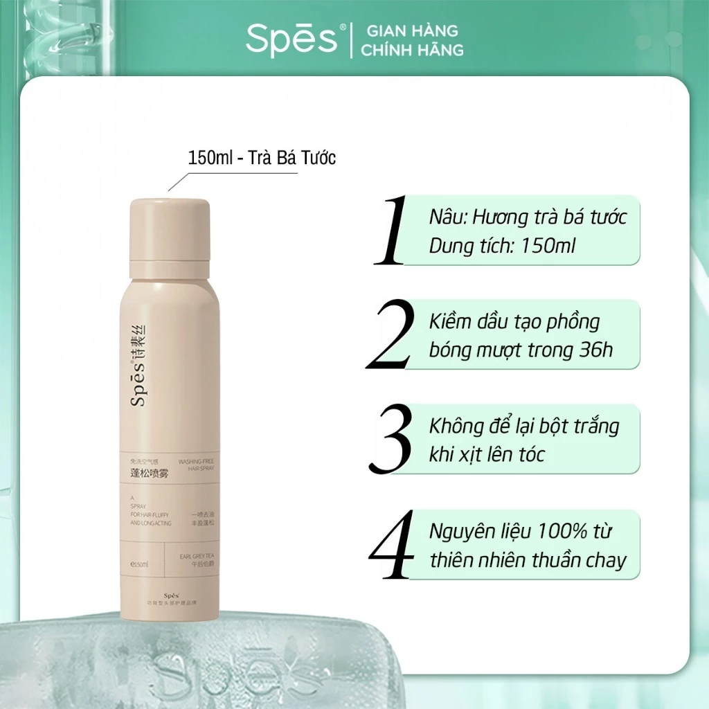 [SPES] Dầu gội khô Spes tạo phồng 50ml 150ml-duoc-ban-tai-ENSTORE