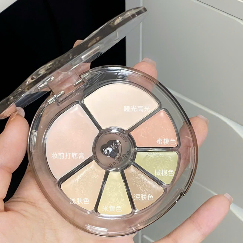 [VEECCI] Bảng che khuyết điểm highlight 7 ô Veecci triệt sắc 4.6g-duoc-ban-tai-ENSTORE