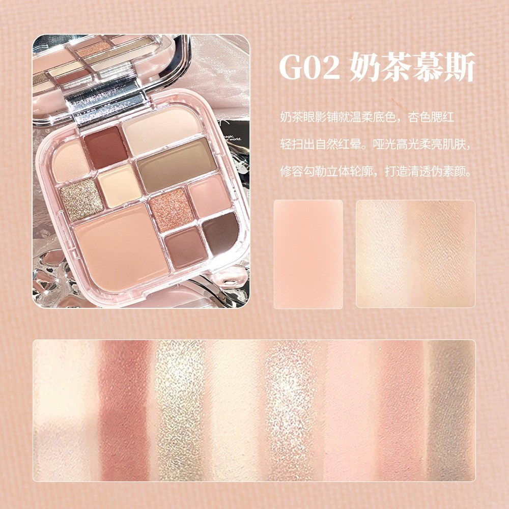 [GOGO TALES] Bảng phấn mắt má Gogotales Butterfly Veil GT798-duoc-ban-tai-ENSTORE