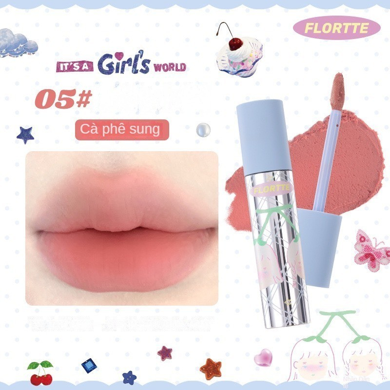 [FLORTTE] Son kem lì Flortte x Girl World mịn mờ 2.3g-duoc-ban-tai-ENSTORE