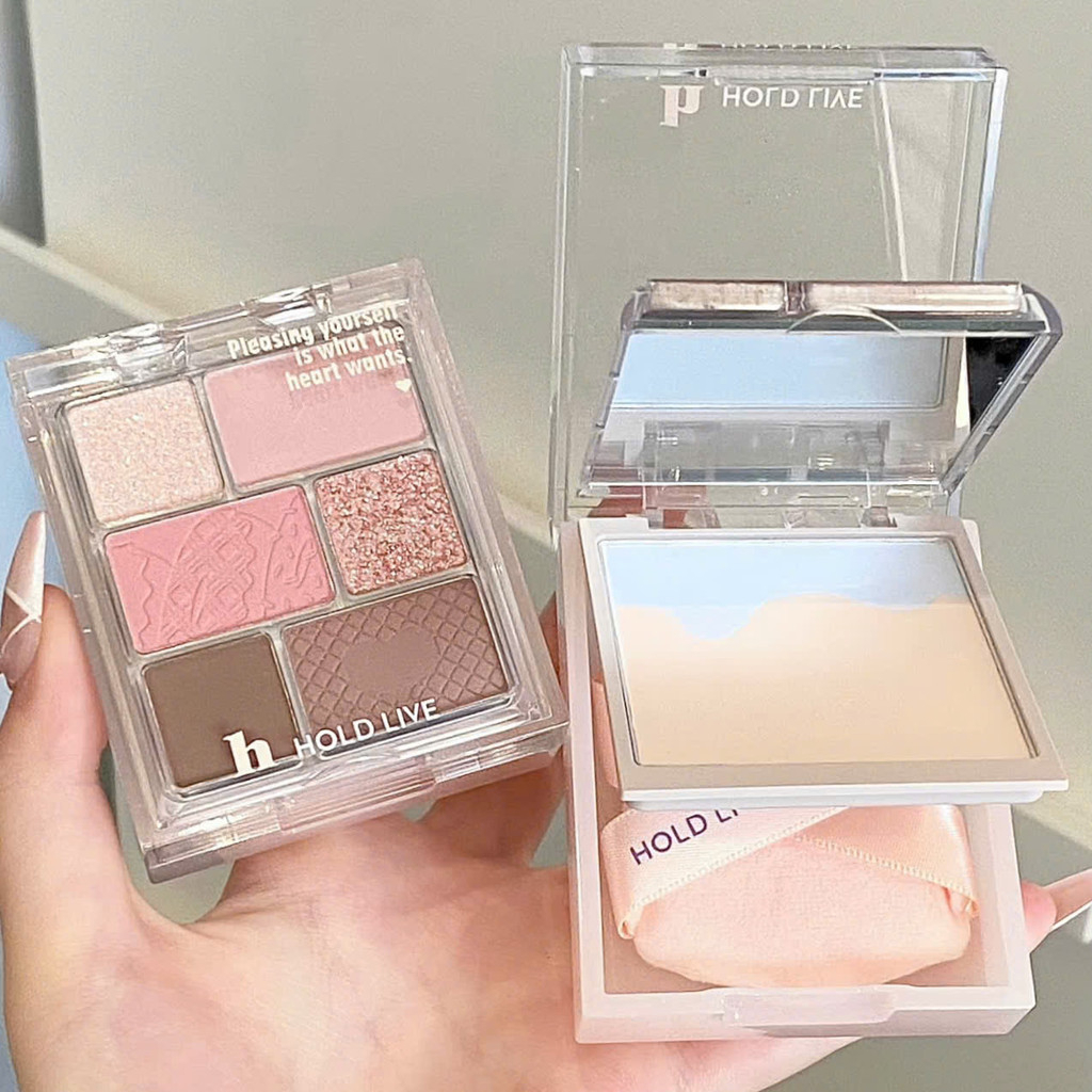 [HOLD LIVE] Bảng phấn mắt má hồng Hold Live 2 tầng kèm phấn phủ và gương tiện lợi HL756-duoc-ban-tai-ENSTORE