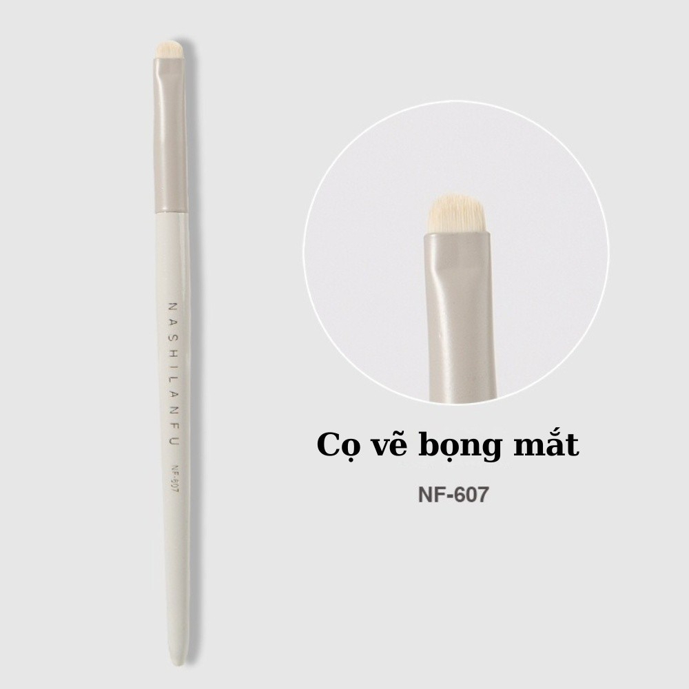 [NASHILANFU] Cọ lẻ trang điểm Nashilanfu trắng kèm túi bảo vệ cọ silicon-duoc-ban-tai-ENSTORE