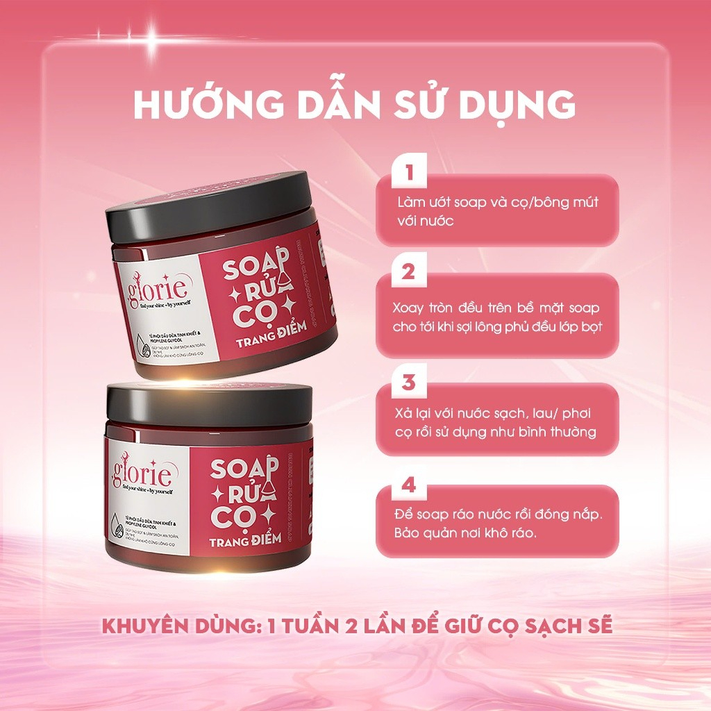 [GLORIE] Soap giặt cọ trang điểm Glorie dừa hũ 130g-duoc-ban-tai-ENSTORE