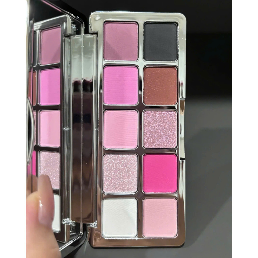 [SHE DELLA] Bảng phấn mắt 10 ô She Della tone hồng đen kèm gương tiện lợi-duoc-ban-tai-ENSTORE